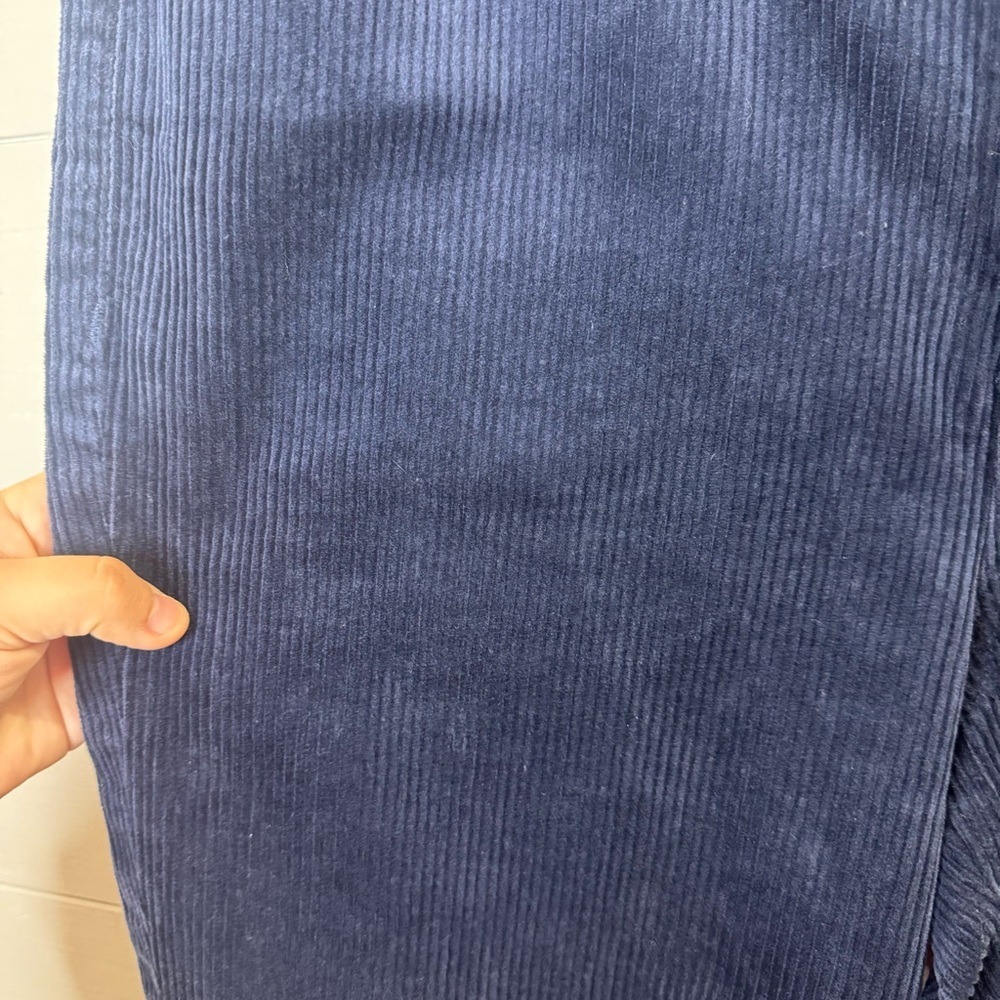 Loft NWOT Straight Corduroy Pants in Deep Space Blue Size 31 / 12 - Picture 7 of 10